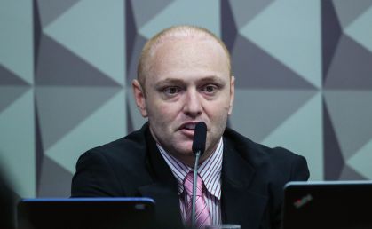 Hacker Walter Delgatti Neto presta depoimento à CPMI do 8 de Janeiro, em 17 de agosto de 2023.