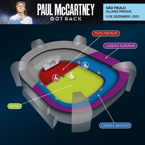 Paul McCartney anuncia cinco shows no Brasil entre novembro e dezembro; veja o mapa de ingressos para São Paulo / Reprodução
