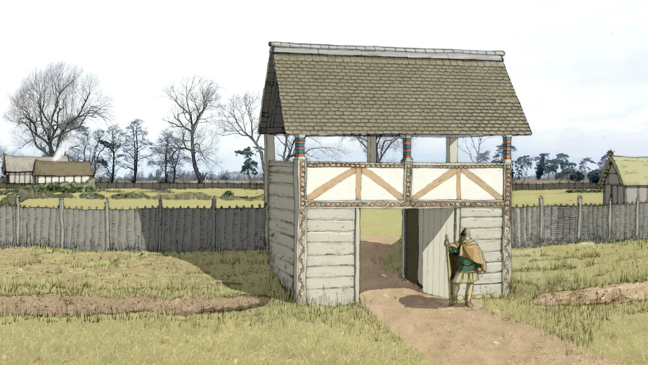 Ela foi enterrada em uma cova que costumava conter um posto de entrada para o Early Medieval Gatehouse no assentamento de Conington / Arqueologia de Oxford