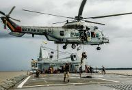 Acidente de helicóptero que matou 2 militares aconteceu em exercício de desembarque, diz Marinha
