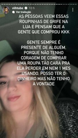 Viih Tube nega comprar roupas de grife para filha / Reprodução/Instagram