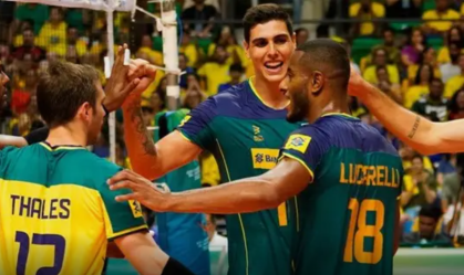 Brasil atropela o Chile e continua invicto no Sul-Americano Masculino de Vôlei