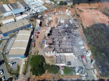 Explosão em metalúrgica de Cabreúva, no interior de São Paulo, em 1º de setembro de 2023.