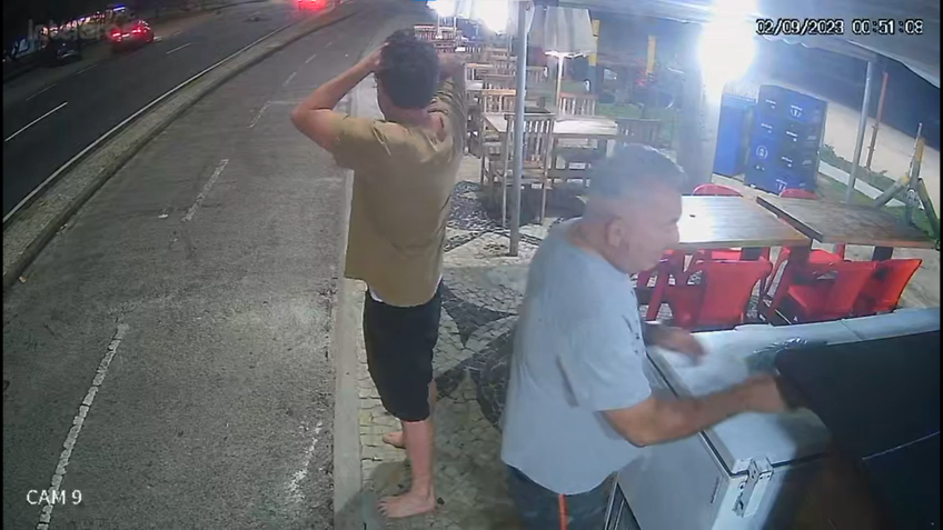 Kayky Brito: novas imagens mostram reação de Bruno de Luca após atropelamento / Reprodução