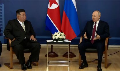 “Estarei sempre ao lado da Rússia”, diz Kim Jong-un em conversa com Putin