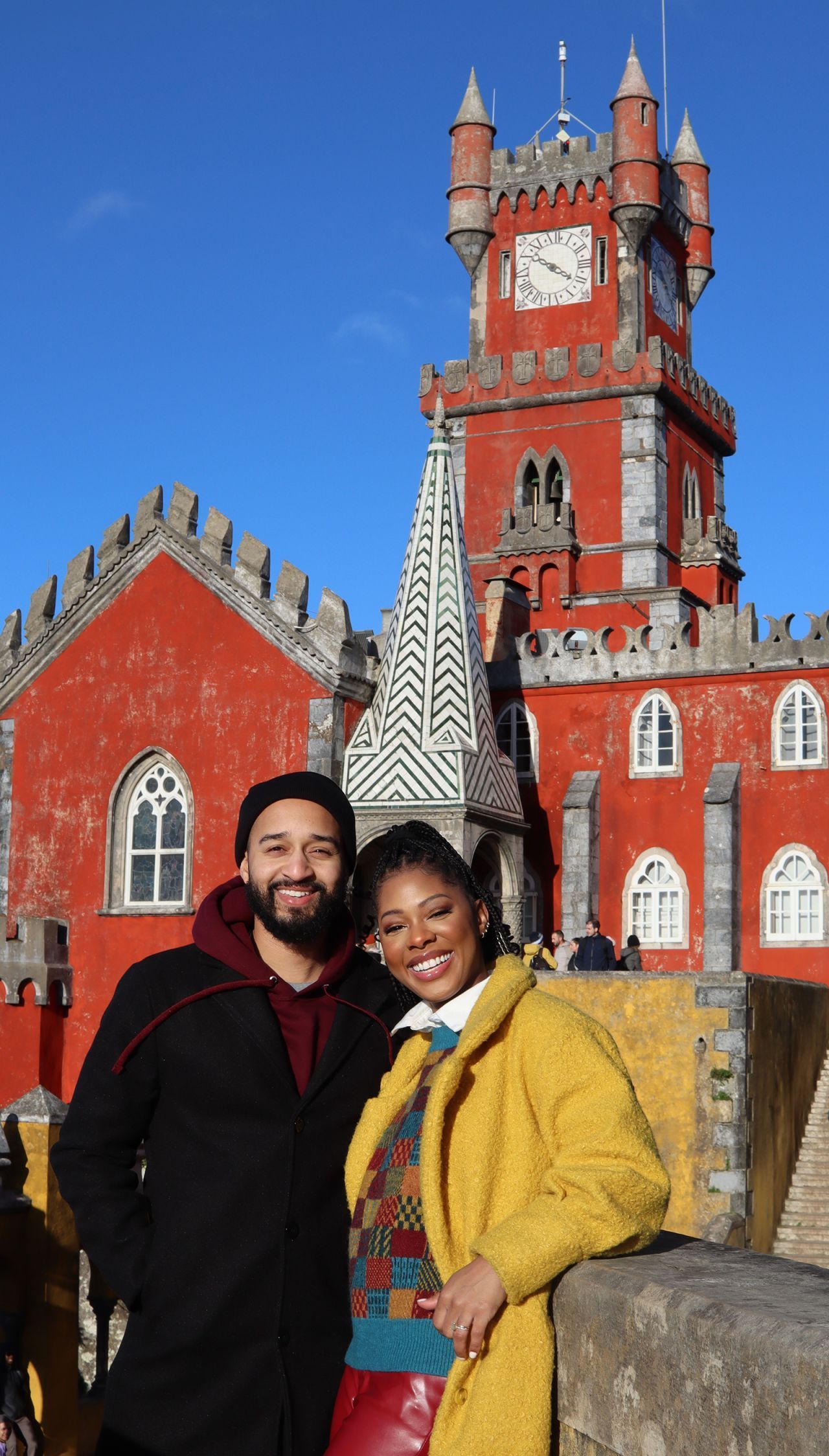 Michael e Isis de férias em Sintra, Portugal / Isis Bradford/Arquivo Pessoal