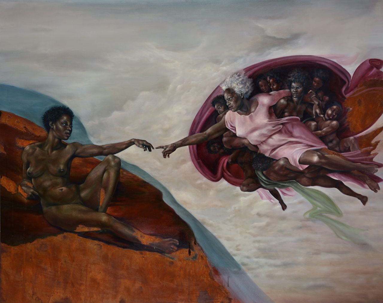 Em "Criação de Deus" de Rosales, Deus é uma mulher negra / Lucy Garrett/Harmonia Rosales