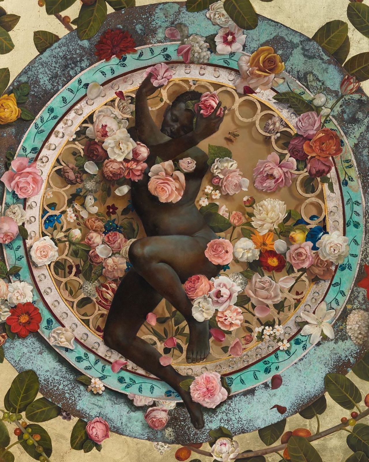 “'Ori' é o termo iorubá para 'cabeça' e denota tanto o topo do crânio quanto a noção de destino pessoal divinamente incorporado nele”, diz uma placa de museu para a obra de mesmo nome de Rosales / Lucy Garrett/Harmonia Rosales