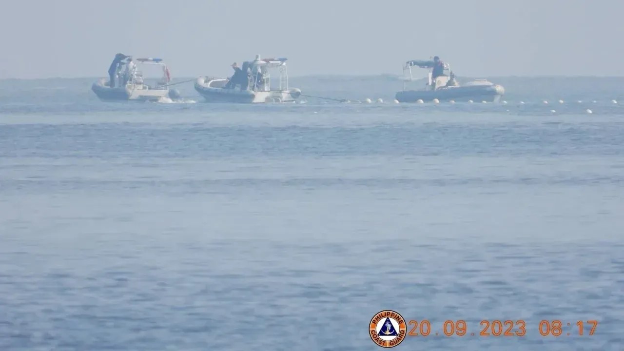 Barreira marítima foi avistada perto de barcos da guarda costeira da China