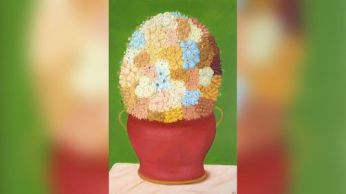 &quot;Flores&quot;, de Fernando Botero (2018).