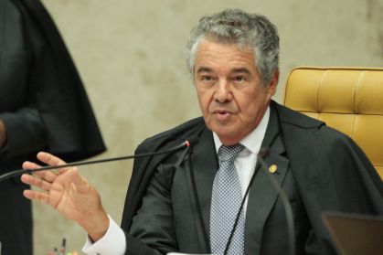 O ex-ministro Marco Aurélio Mello durante sessão no Supremo Tribunal Federal (STF)