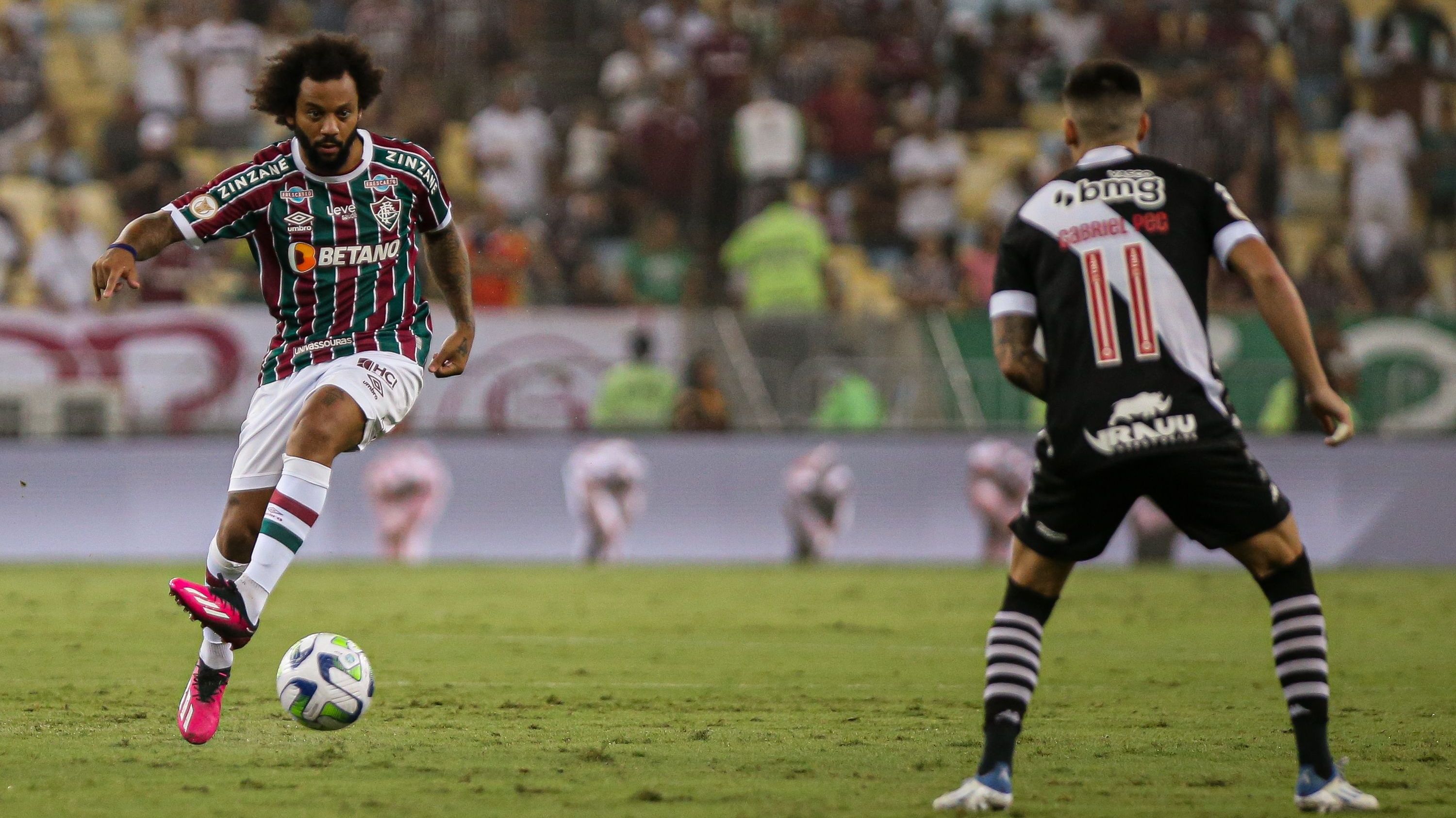 Fluminense e Vasco em partida do primeiro turno do Brasileirão