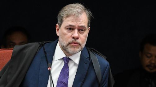 O ministro Dias Toffoli, do Supremo Tribunal Federal (STF), durante sessão da Primeira Turma da Corte