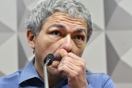 Wellington Macedo de Souza durante depoimento à CPMI do 8 de Janeiro