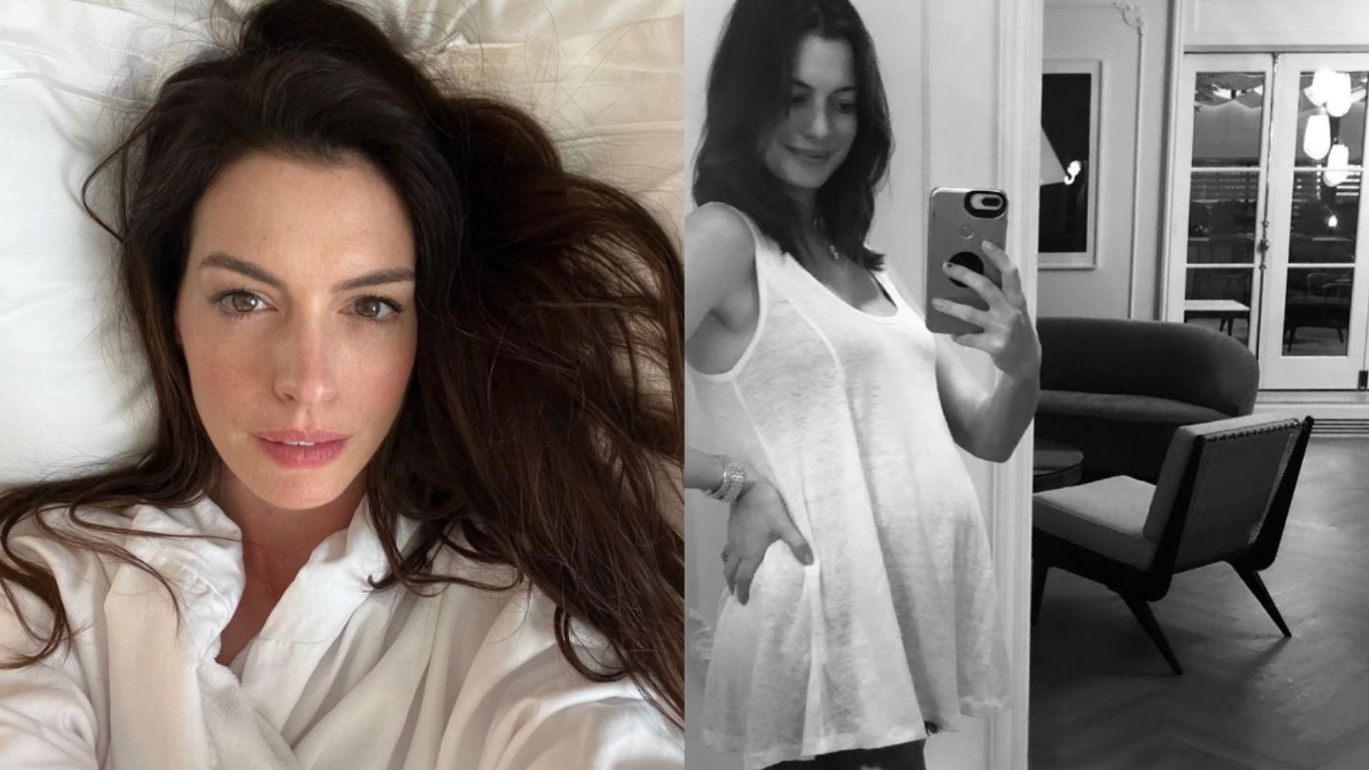 Anne Hathaway falando sobre as cobranças do pós-parto