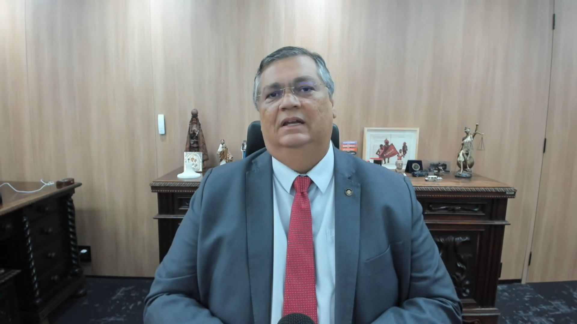 Ministro da Justiça, Flávio Dino, em entrevista à CNN