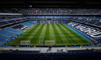 Vista interna do estádio Santiago Bernabéu