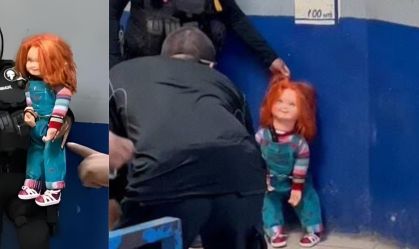 Boneco Chucky é preso