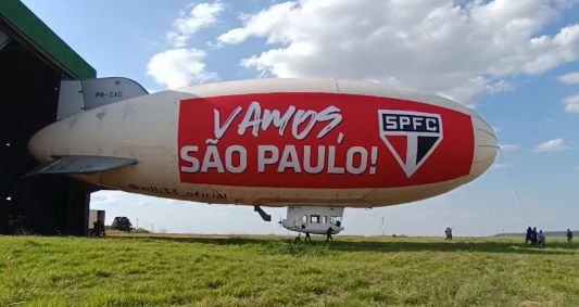 Dirigível do São Paulo vai sobrevoar cidades do interior paulista