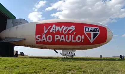 Dirigível do São Paulo vai sobrevoar cidades do interior paulista