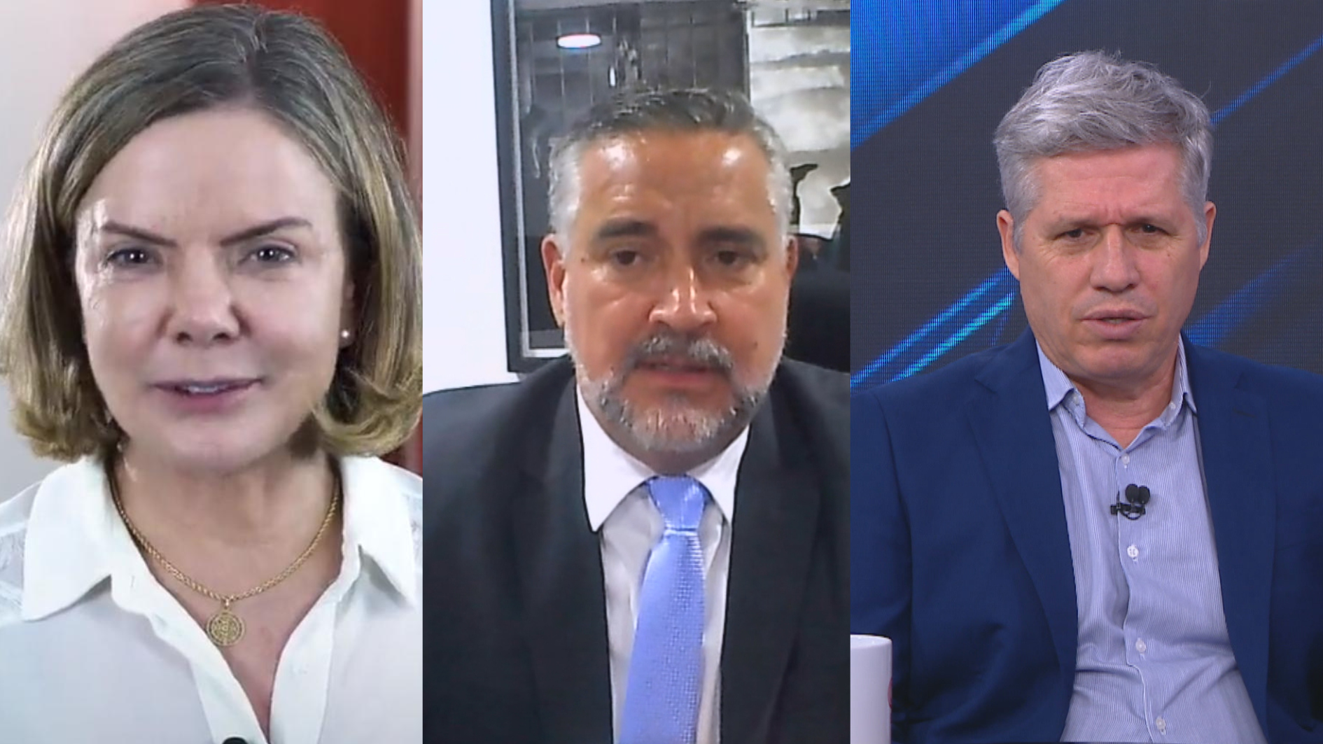 Gleisi, Pimenta e Teixeira