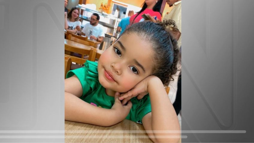 Heloísa dos Santos Silva, de 3 anos, baleada na cabeça por um agente da Polícia Rodoviária Federal (PRF) • Reprodução/Acervo Pessoal