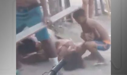 Criança segura mulher que esfaqueou três pessoas em festa de família no Ceará