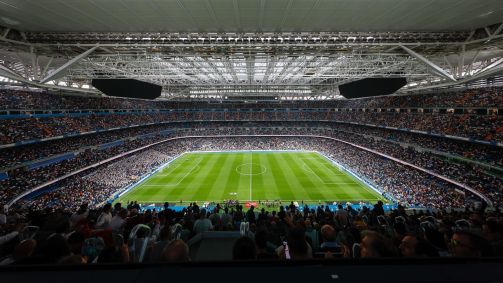 Santiago Bernabéu em jogo do Real Madrid