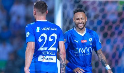 Neymar sorri em estreia pelo Al-Hilal