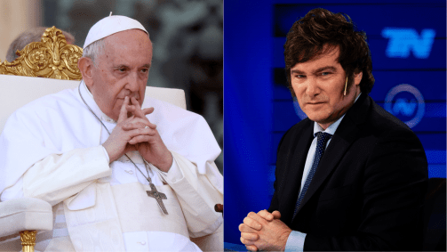 Papa Francisco foi chamado de "representante do maligno na Terra" pelo candidato Milei, que lidera corrida presidencial
