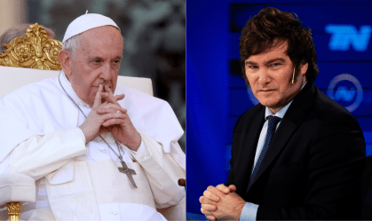 Papa Francisco foi chamado de "representante do maligno na Terra" pelo candidato Milei, que lidera corrida presidencial