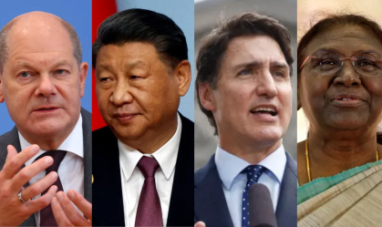 olaf scholz, xi jinping, justin trudeau, Draupadi Murmu