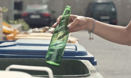 Imagem genérica - reciclagem de vidro