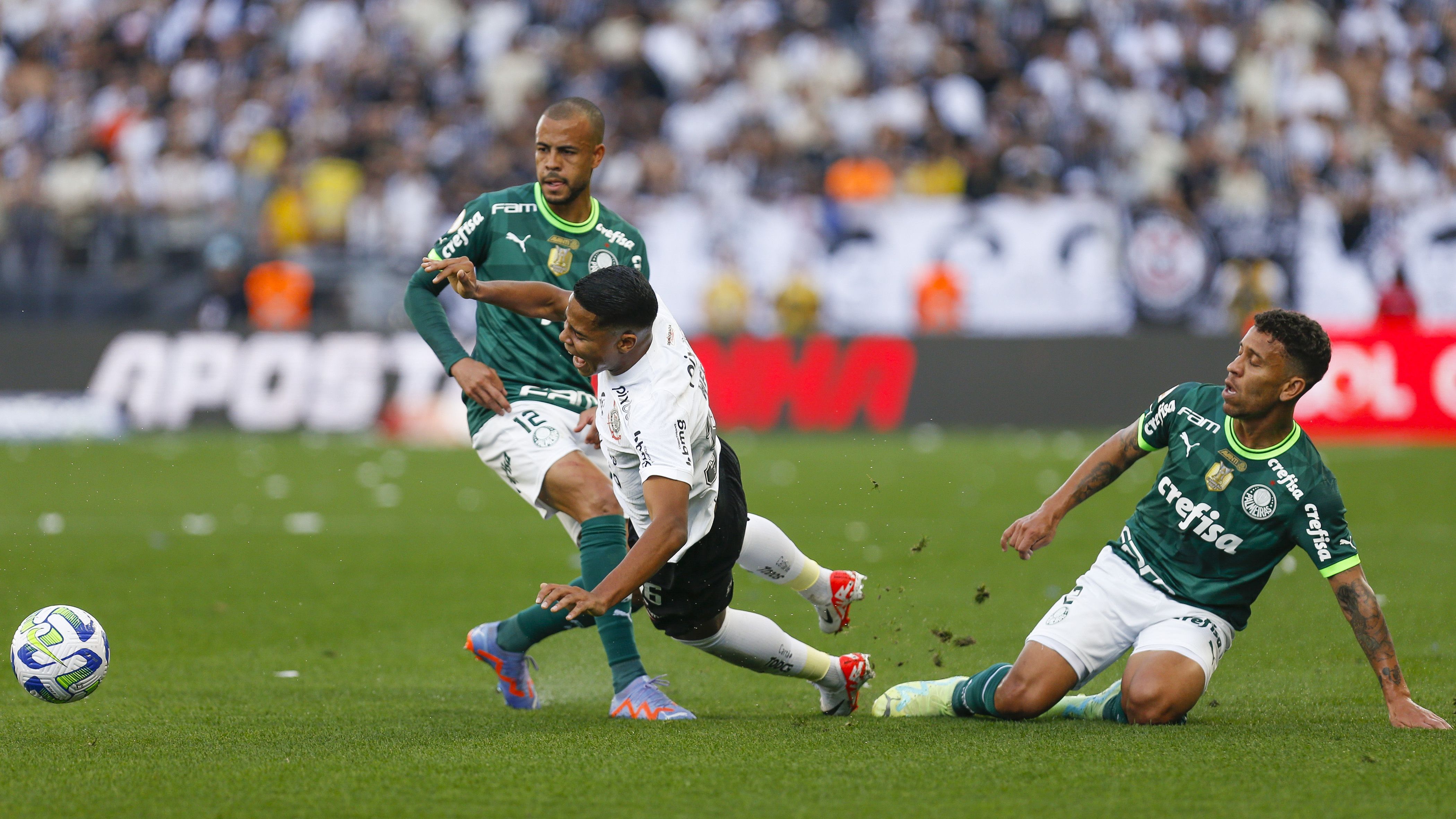 Corinthians e Palmeiras em duelo de 2023, na Neo Química Arena pelo Campeonato Brasileiro