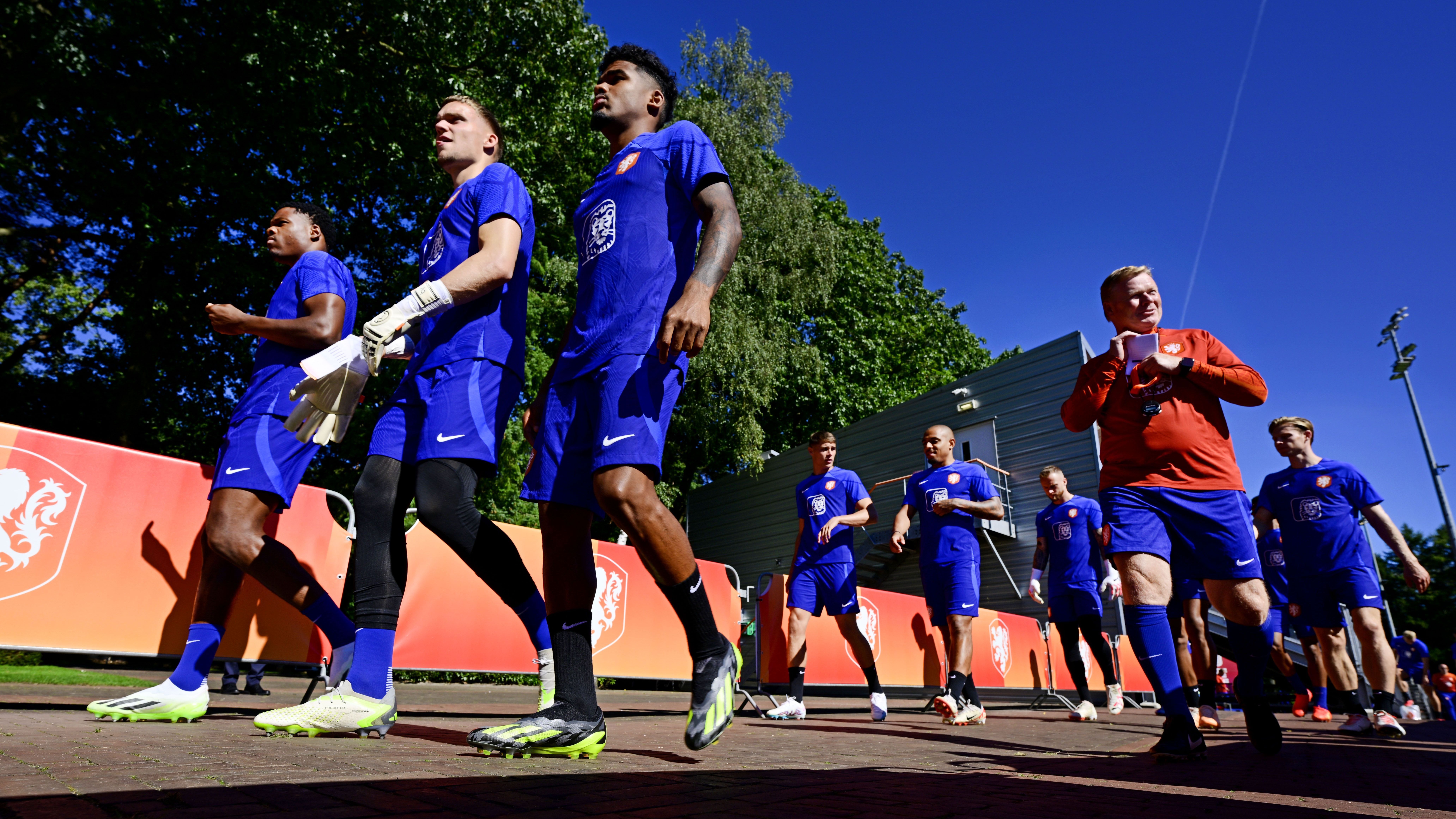 Treino da Holanda antes do confronto contra a Grécia