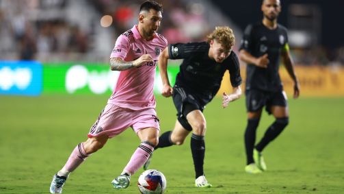 Lionel Messi em ação pelo Inter Miami na Major League Soccer