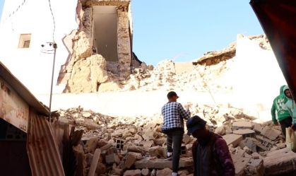 Operações de busca e resgate continuam na região de Moulay Brahim após um terremoto de magnitude 6,8 em Marrakech, Marrocos, em 9 de setembro de 2023
