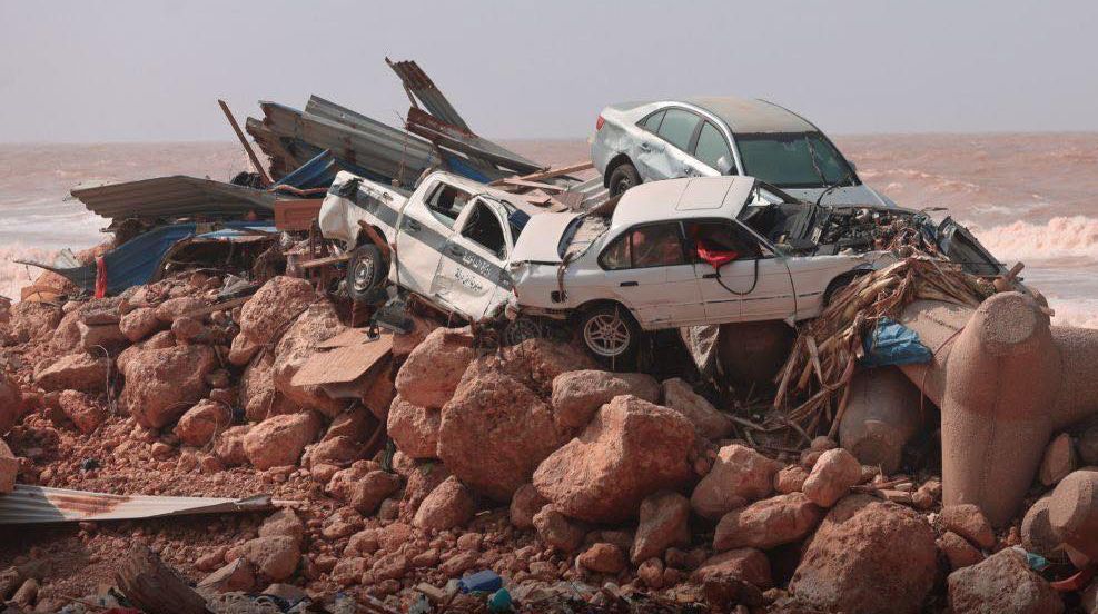 Tempestade deixa milhares de mortos e desaparecidos na Líbia / Handout/Anadolu Agency via Getty Images
