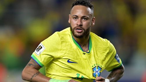 Neymar comemora 78° gol pela Seleção