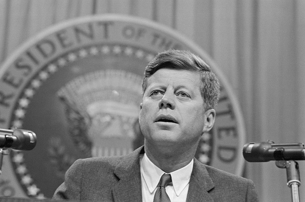 John F. Kennedy, 35º presidente dos Estados Unidos • Bettmann/Getty Images