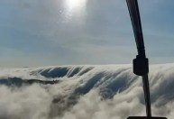 Meteorologista explica o que provocou “cachoeira de nuvens” em Minas Gerais