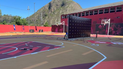 As quadras reformadas pelo Cleveland Cavaliers em Vitória, no Espírito Santo