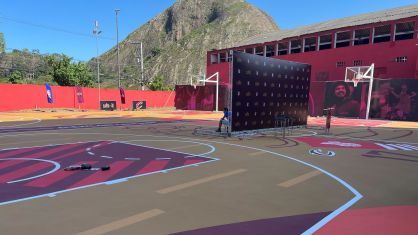 As quadras reformadas pelo Cleveland Cavaliers em Vitória, no Espírito Santo