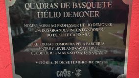 Quadras foram batizadas em homenagem a Hélio Demoner, importante educador físico do estado