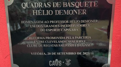 Quadras foram batizadas em homenagem a Hélio Demoner, importante educador físico do estado