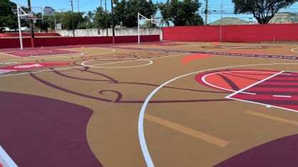 As reformas trouxeram novos pisos com referências aos Cavaliers, painéis com fotos de Varejão, tabelas, postes de luz, nova rede elétrica e dutos de galerias subterrâneas