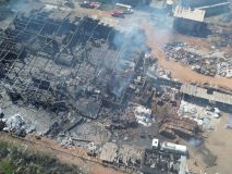 Explosão em metalúrgica de Cabreúva, no interior de São Paulo, em 1º de setembro de 2023.