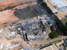 Explosão em metalúrgica de Cabreúva, no interior de São Paulo, em 1º de setembro de 2023.