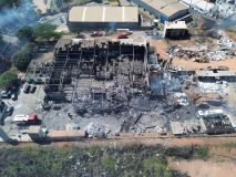 Explosão em metalúrgica de Cabreúva, no interior de São Paulo, em 1º de setembro de 2023.
