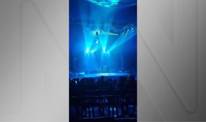Imagem de destaque do post: Trapezistas caem durante apresentação em circo em SC; veja